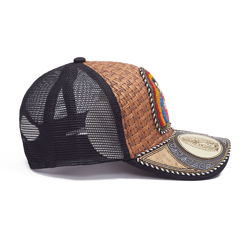 BSCI Wholesale Custom High Quality Oem Embroidery Logo 6 Panel Sport Hat,White Cotton Gorras,Woven Patch Mesh Trendy Trucker Cap