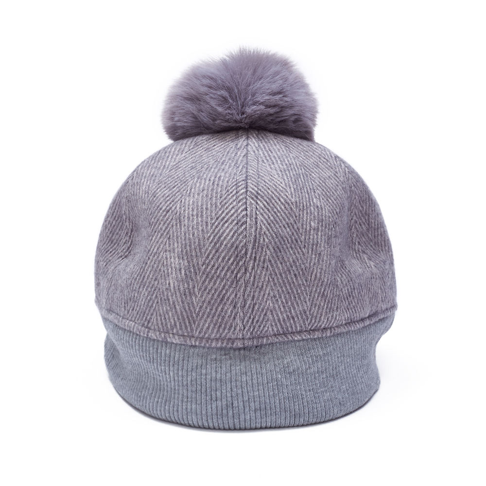 Autumn New 3D Letter Embroidery Baseball Cap Outdoor Windproof Casual Cap with Pom Dobby and Argyle Pattern Oxford Fabric