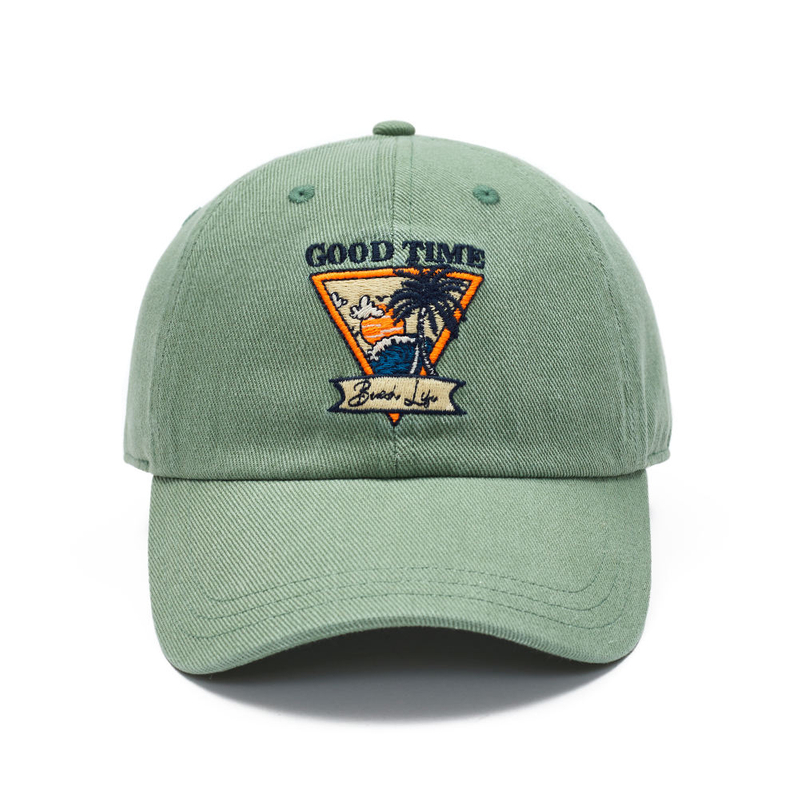 Middle Crown OEM Structured 6 Panel Cap Cotton Sports Baseball Cap Gorras 3D Puff Embroidery Brown Custom Two Tone Color Hat