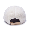 Cotton 5 Panel Hat Baseball Cap Customized Logo Design Winter Warm Fluffy Dad Hats Faux Teddy Fur Baseball Cap for Women