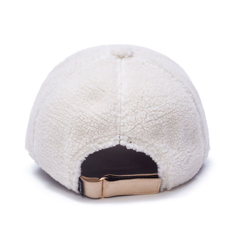 Cotton 5 Panel Hat Baseball Cap Customized Logo Design Winter Warm Fluffy Dad Hats Faux Teddy Fur Baseball Cap for Women