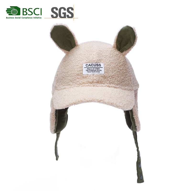 Autumn and Winter Funny Bull Head Plush Hat for Warm Ear Protection and Cold Riding