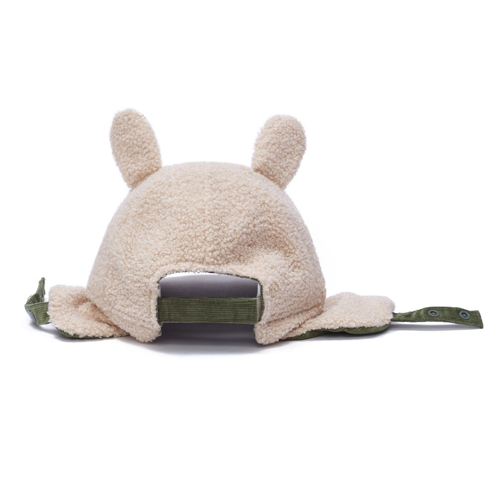 Autumn and Winter Funny Bull Head Plush Hat for Warm Ear Protection and Cold Riding