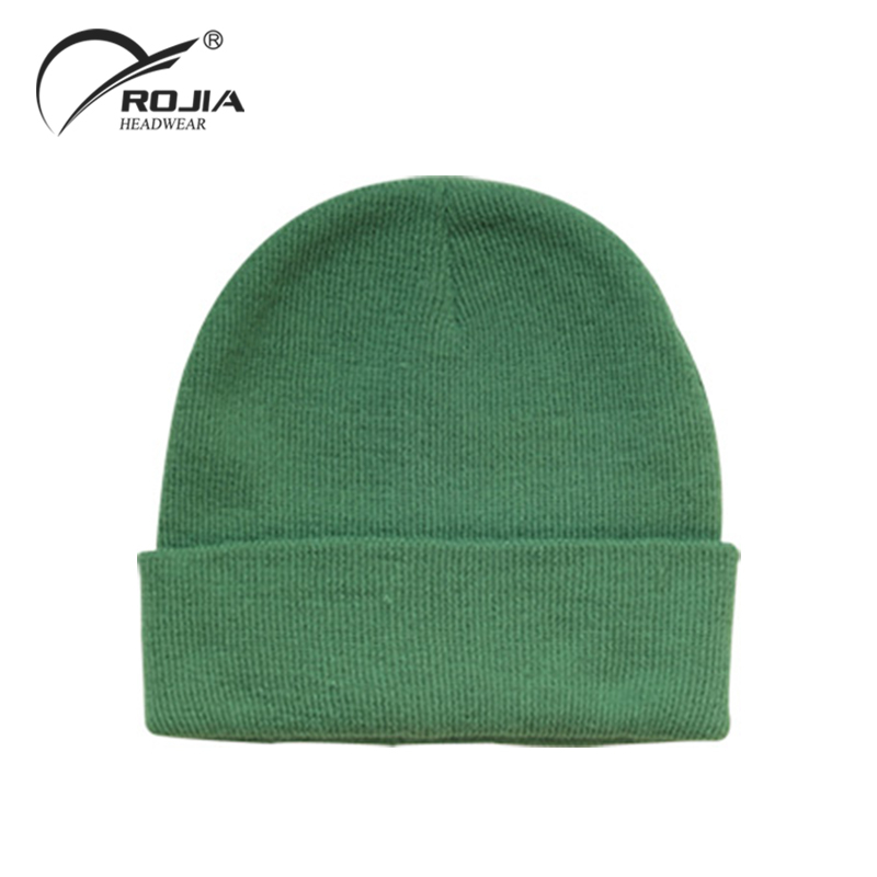 Blank Knitted Woman Embroidery Unisex Beanie Cap Hats Winter Man Beanies with Custom Embroidered Logo