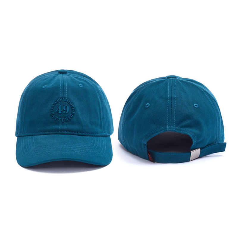 High Quality Custom Embroidery 5 Panel Curved Cotton Baseball Cap