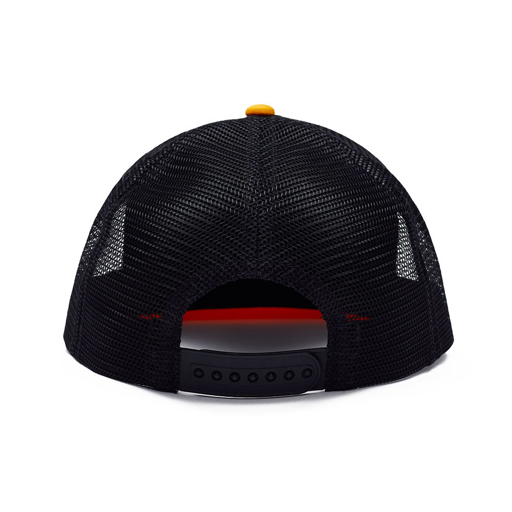 Custom Golf Cap Adjustable Snapback Mesh Trucker Hat with Rope Design Custom Golf Cap Mesh Trucker Hat with Embroidered Logo