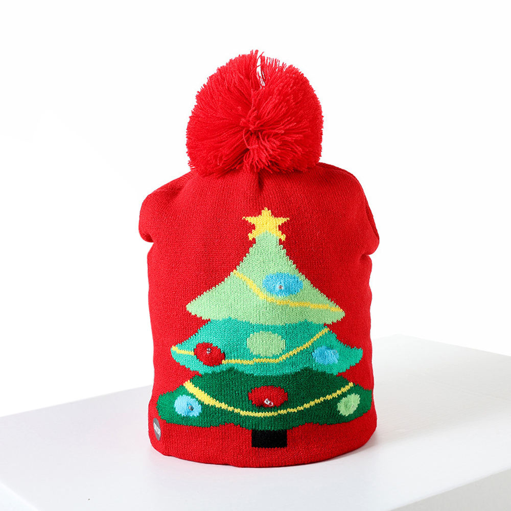 Autumn Winter Fashion Christmas Hat with Warm Party Decor Featuring Cartoon Camouflage Character Patterns