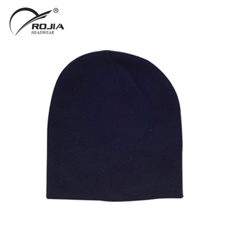 Advertising Promotions Unisex Custom Logo Embroidery Winter Knitted Beanie