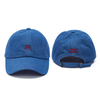 Customised Blue New Blank Plain Curve Brim Cotton Sport Hats 6 Panel Baseball Cap