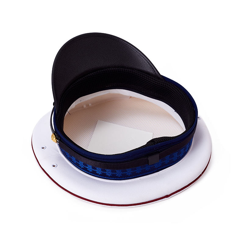 Customized White Blue Scottish Hat Cotton Sea Captain Cap skipper Hat Tactical Sailor Hat Unisex Uniform Wear Peaked Cap