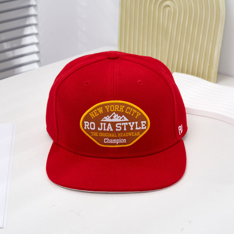Custom Fashion 100% Cotton Snapback Cap Hats With Custom 3D Embroidery logo All Cover Side Logo