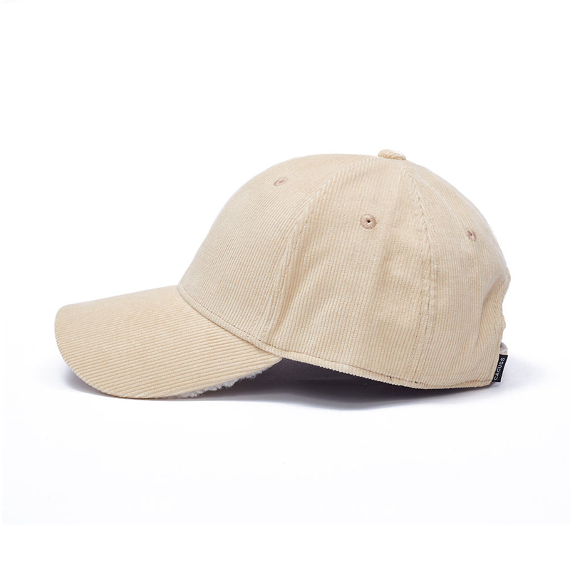 Custom Solid Color 6-Panel Fluffy Baseball Cap for Women Winter Plush Warm Cap Featuring Artificial Lamb Wool Checkered Pattern