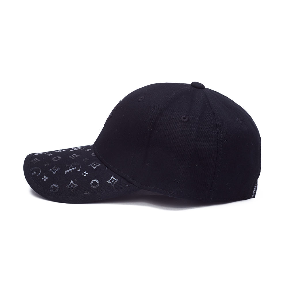 Custom 5 Panel Curved Brim Structured Baseball Cap Oxford Fabric with Embossed Logo Checkered Dot Fruit Patterns