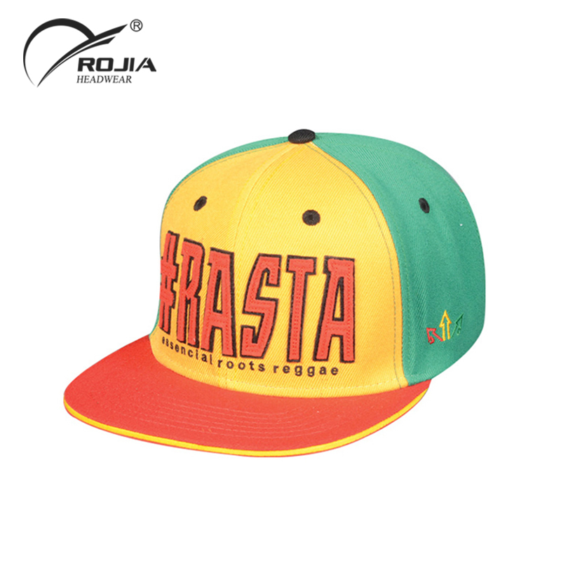 Custom Men Fashionable Embroidery Hip Hop Fitted Brim Cotton Twill Snapback Cap And Hat