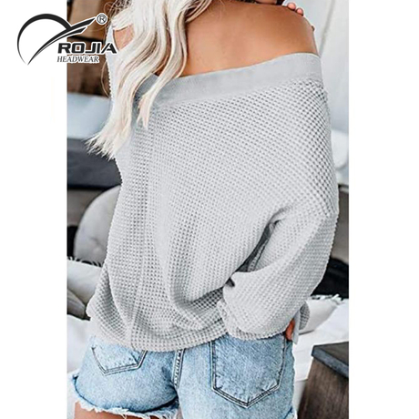 Cheap Custom Chunky Womens Loose Jacquard Oversized Knit Sweater