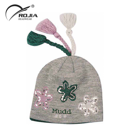 Wholesale Knit Beanie Custom Label Promotional Low Price Plain Knitted Embroidery Logo Winter Cap