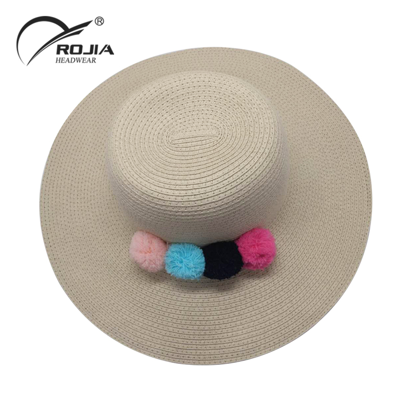 Wholesale New Summer Women Girl Kids Straw Hats with Logo