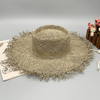 China Factory Supply Fashion Panama Ladies Paper Straw Breathable Wide Brim Hat For Summer Beach
