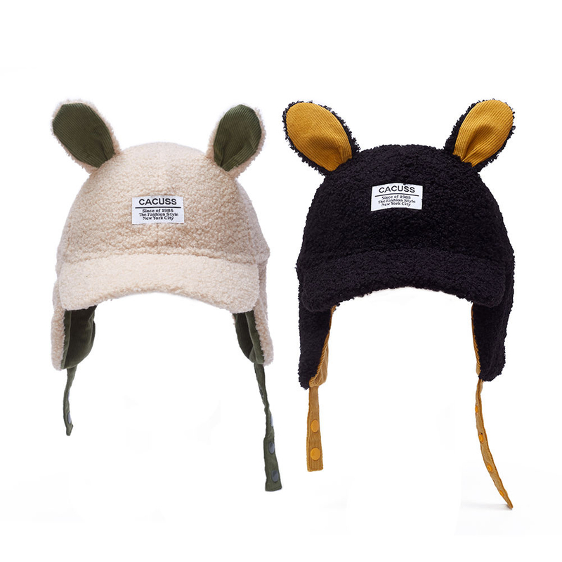 Girls and Boys Winter Hats Kids Fleece Hat Warm Earflap Cap