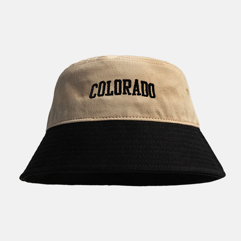 Custom Unisex Embroidery Logo High Quality Dyed Washed Cotton Vintage Solid Color Fisherman Reversible Bucket Hat