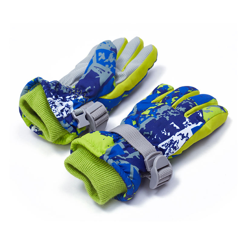 Men's Sports Ski Glove for Winter Snow Cheap Grey Warm Gloves & Mittens