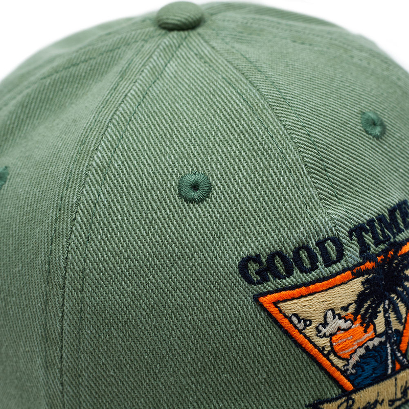 Middle Crown OEM Structured 6 Panel Cap Cotton Sports Baseball Cap Gorras 3D Puff Embroidery Brown Custom Two Tone Color Hat