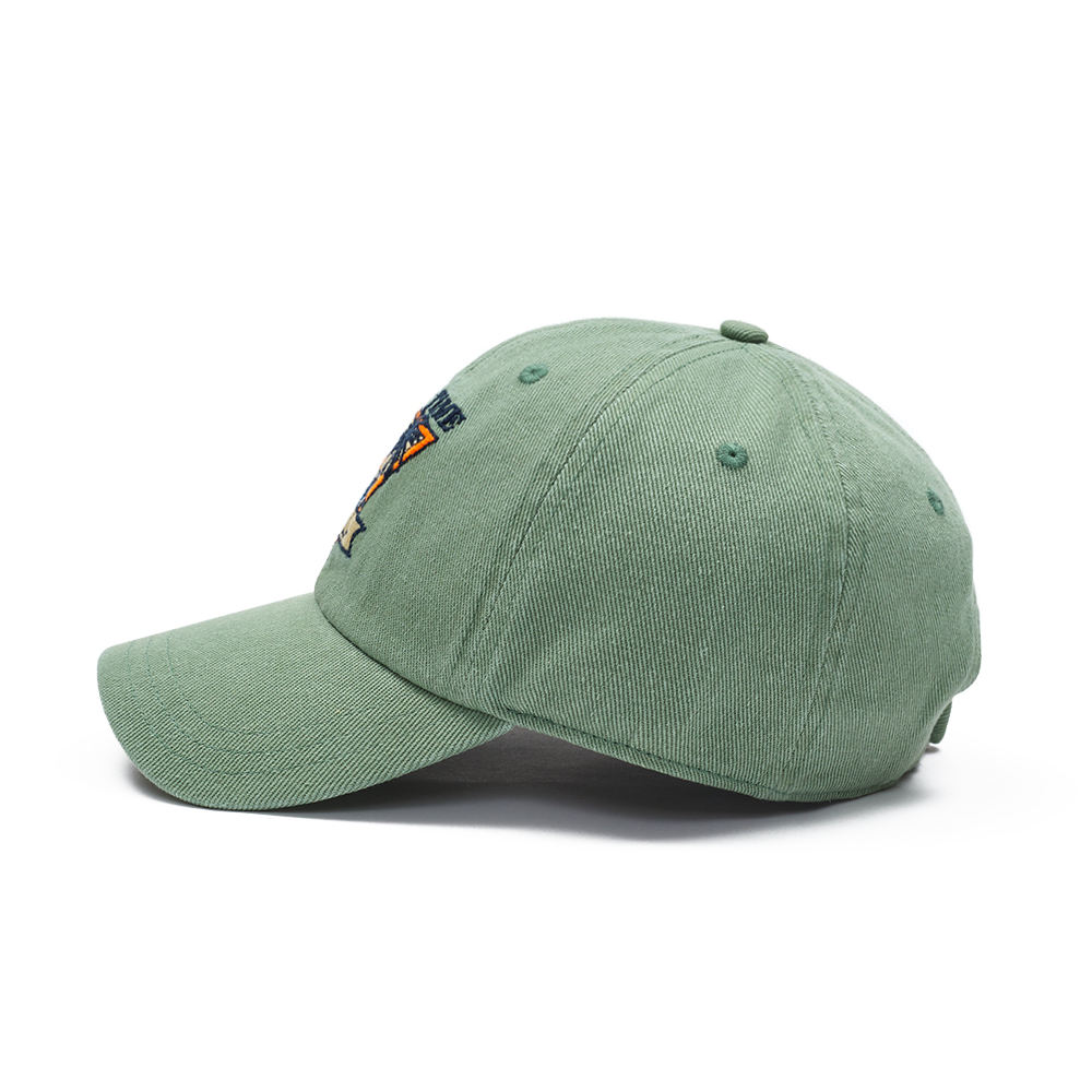 Middle Crown OEM Structured 6 Panel Cap Cotton Sports Baseball Cap Gorras 3D Puff Embroidery Brown Custom Two Tone Color Hat