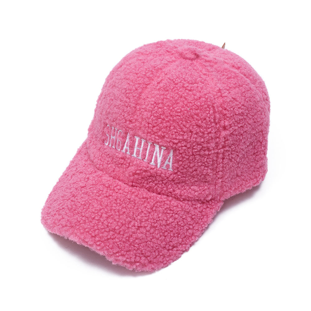 Designer Custom Furry Winter Wool Sports Hats Fleece Baseball Cap Fur