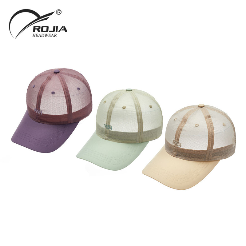Hot Sale Women Man New Plain Outdoor Custom logo Hard Shell Back Structured Net Baseball Cap Trucker Hat