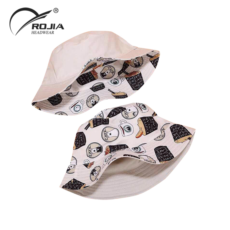 Bulk Custom Logo Summer Children Cotton Animal Print Adjustable Color Bucket Hats for Babies