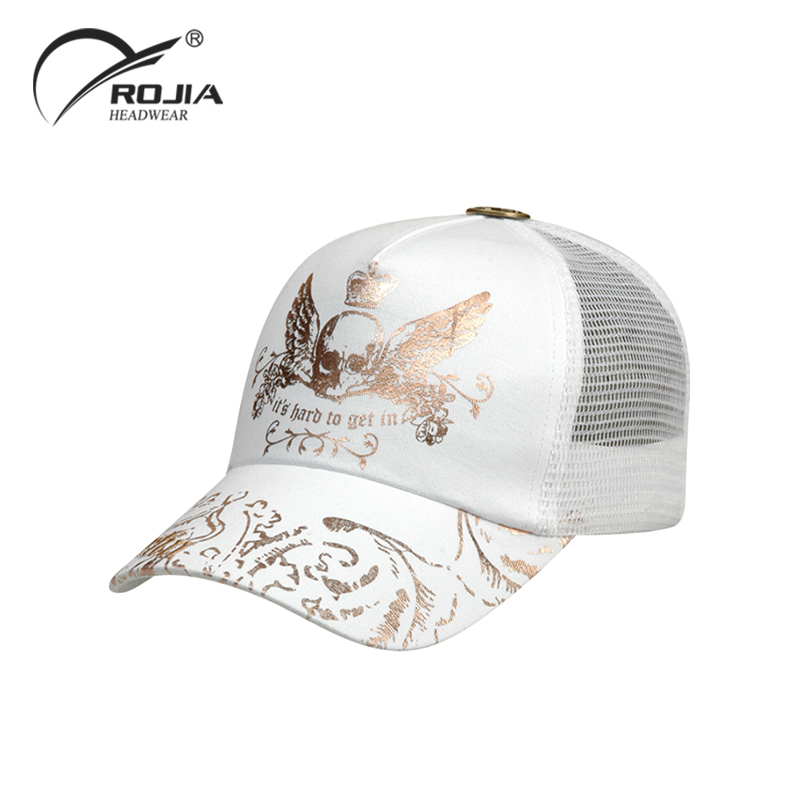 Adjustable 6 Panel Hat Flat/curved Brim Custom Blank Printing Logo Mesh Trucker Hat/cap