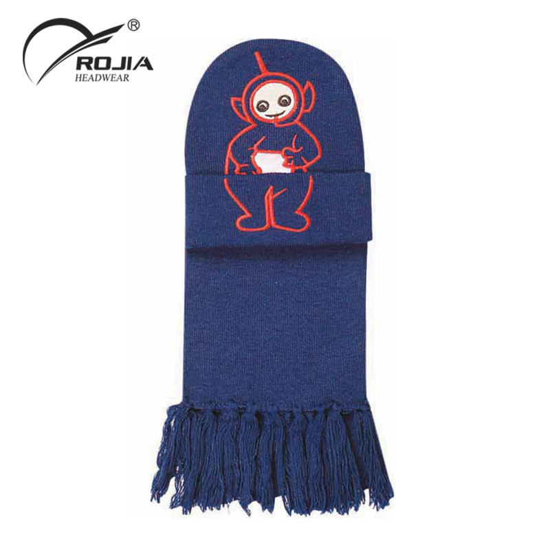 Winter Accessories Knitted Women Kids Ladies Warm Unisex Hats And Scarfs Set