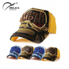 High Quality 3D Embroidery Patch Dark Custom 6 Panel Long Baseball Cap