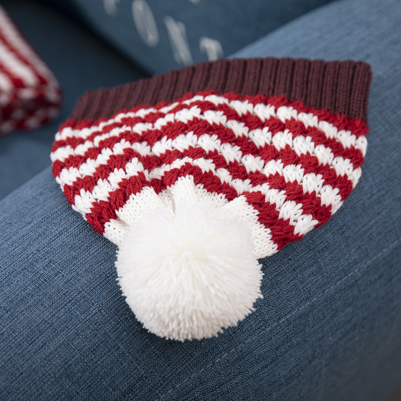 2022 Wholesale Autumn Winter Men Women Knitted Beanie Hats And Scarf Sets Winter Beanie Hat with POM POM