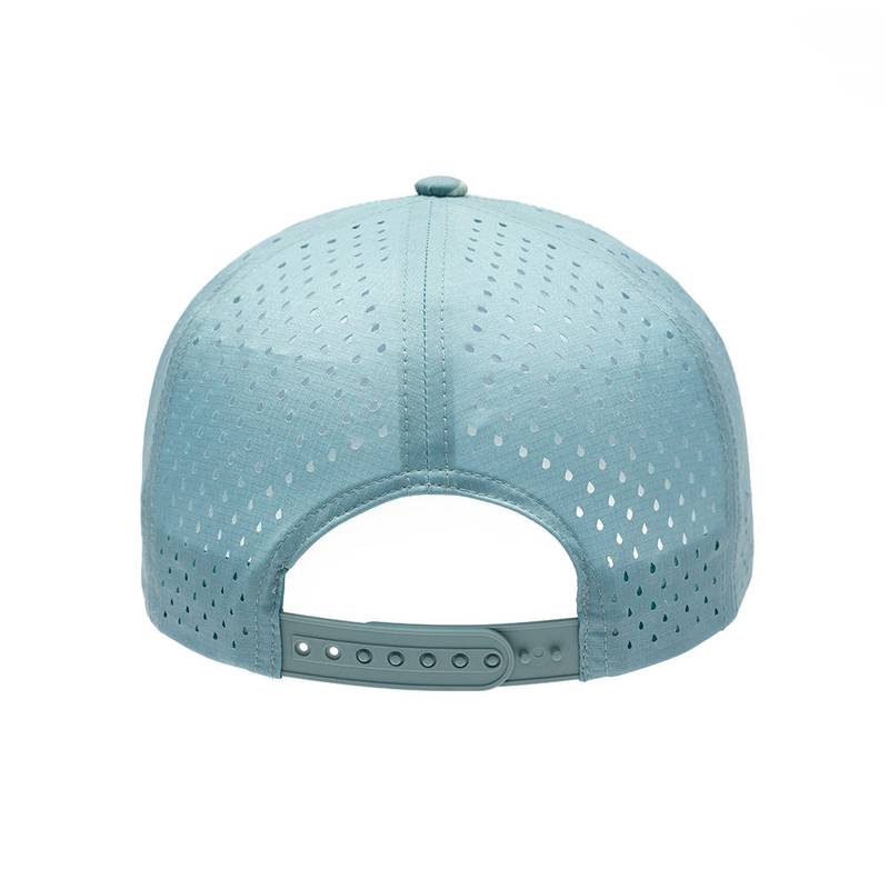 Custom Blank 5 Panel Curved Perforated Hole Baseball Caps Waterproof Camouflage Hat for Men Camo Performance Snapback Hat