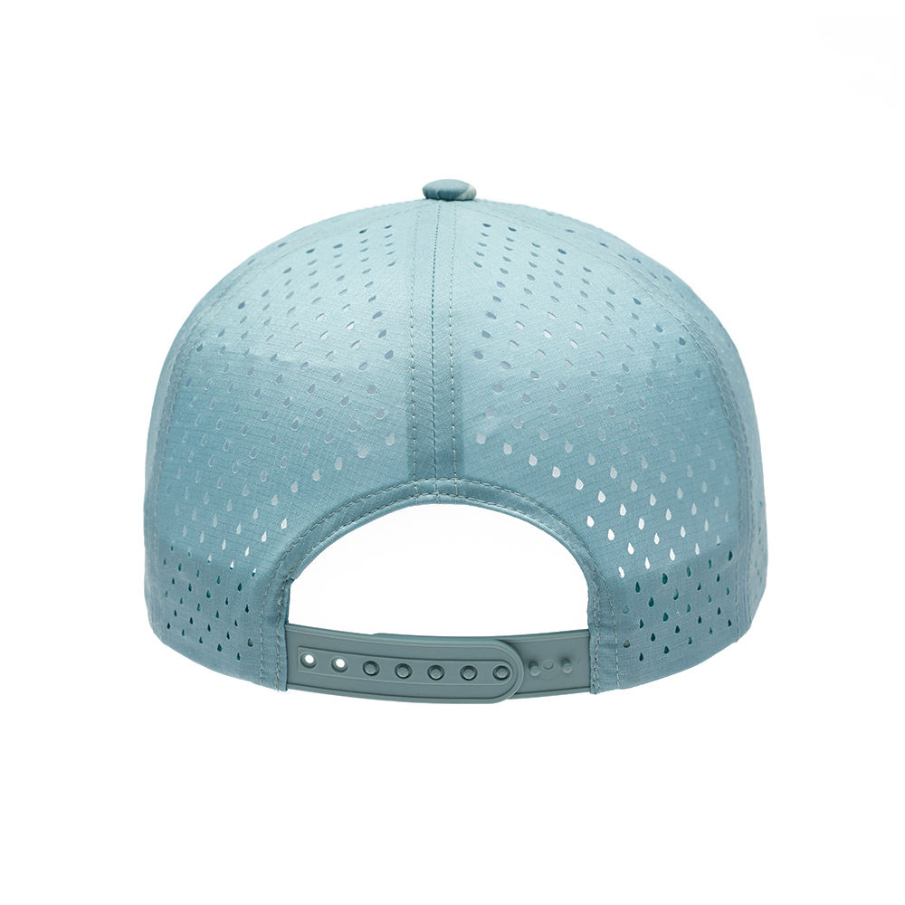 Custom Blank 5 Panel Curved Perforated Hole Baseball Caps Waterproof Camouflage Hat for Men Camo Performance Snapback Hat