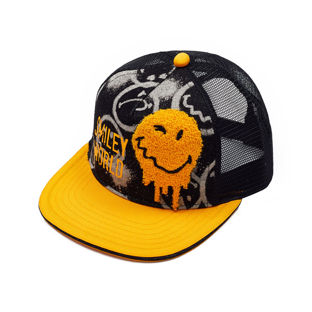 Custom Golf Cap Adjustable Snapback Mesh Trucker Hat with Rope Design Custom Golf Cap Mesh Trucker Hat with Embroidered Logo