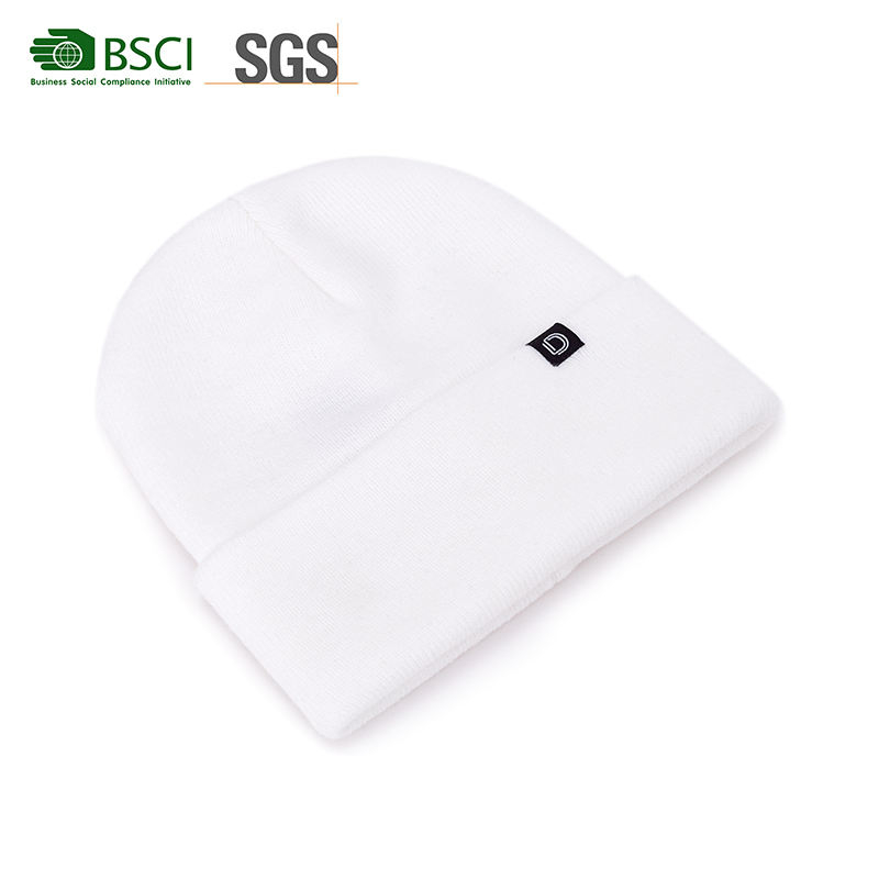 Custom Knitted Winter Waffle Beanie Hats