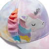 Embroidery Unicorn Rainbow Brim Kids Baseball Cap for Girls Glitter Unicorn Theme Baseball Cap