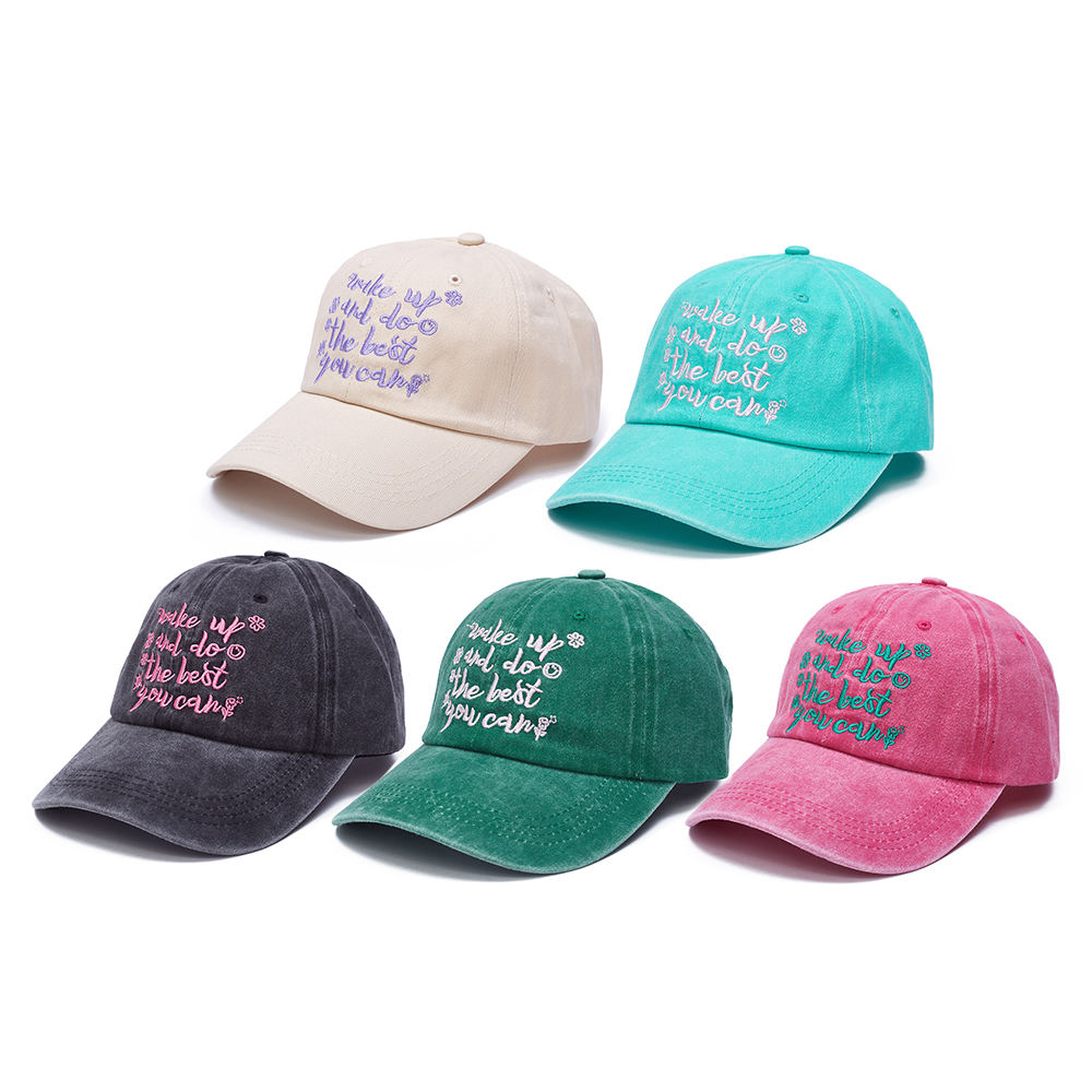 High Quality Custom Logo Print Embroidered Dad Hats Men's Baseball Caps Wholesale Sports Cap Collection