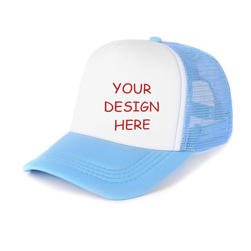 Manufacturer Competitive Price Custom Embroidery Screen Print 5 Panel Black White Trucker Hats Mesh Fitted for Sports Sports