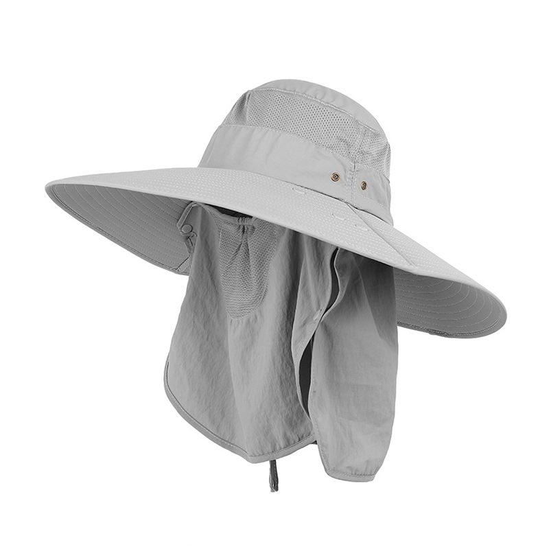 Outdoor Surfing Hiking Camp Beach Sun Cap Fisherman Fishing Hat With Face Cover Neck Flap Women Men Wide Brim Bucket Hat