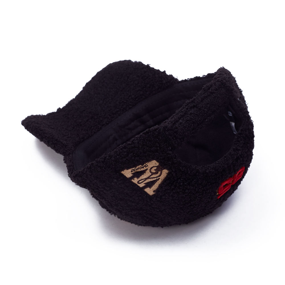 Customizable 6-Panel Oxford Fabric Baseball Cap Fitted Sport Hat with Embroidered Dot & Fruit Pattern for Men & Women