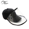 Disposable Baby Full Face Tpu Plastic Transparent Protective Face Shield Baseball Cap Hat with Protective Shield