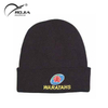 Black Custom Men Acrylic Knit Baby Winter Beanie Hat Cap Set